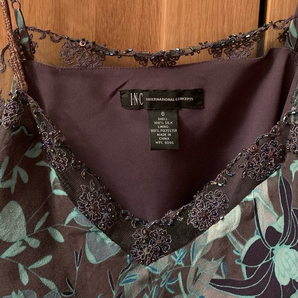 Multi color adjustable strap beaded trim camisole - Picture 8 of 8